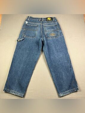 VTG Y2K Southpole Jeans Men’s Size 32x28 Blue Denim Embroidered Pocket